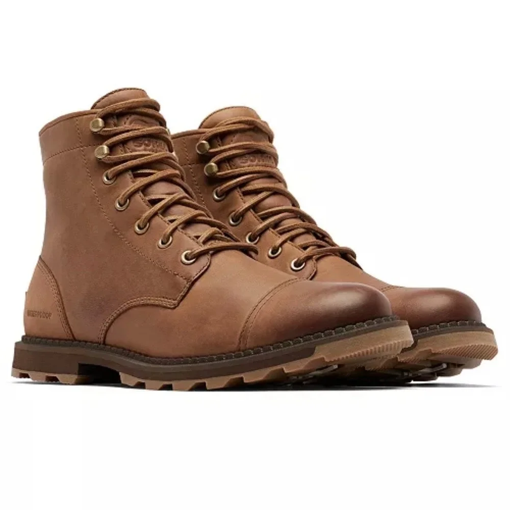 Sorel Madson II Chore Waterproof Boots Mens 7.5 Velvet Tan Suede Brown New